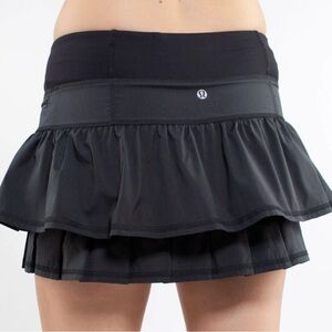lululemon Black Run Your Heart Out Skirt size 4